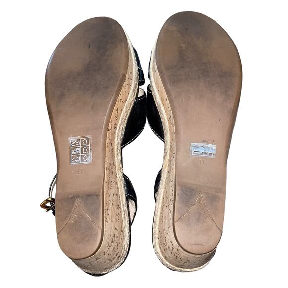 Prada Espadrille Sandals Platform Wedge - Picture 9 of 9